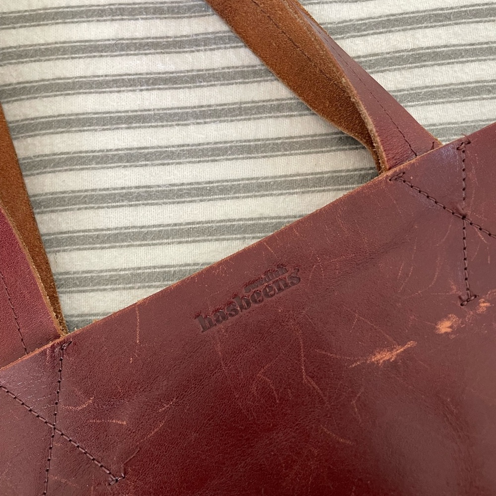 Leather Hasbeens Tote — used — very sturdy and in great shape